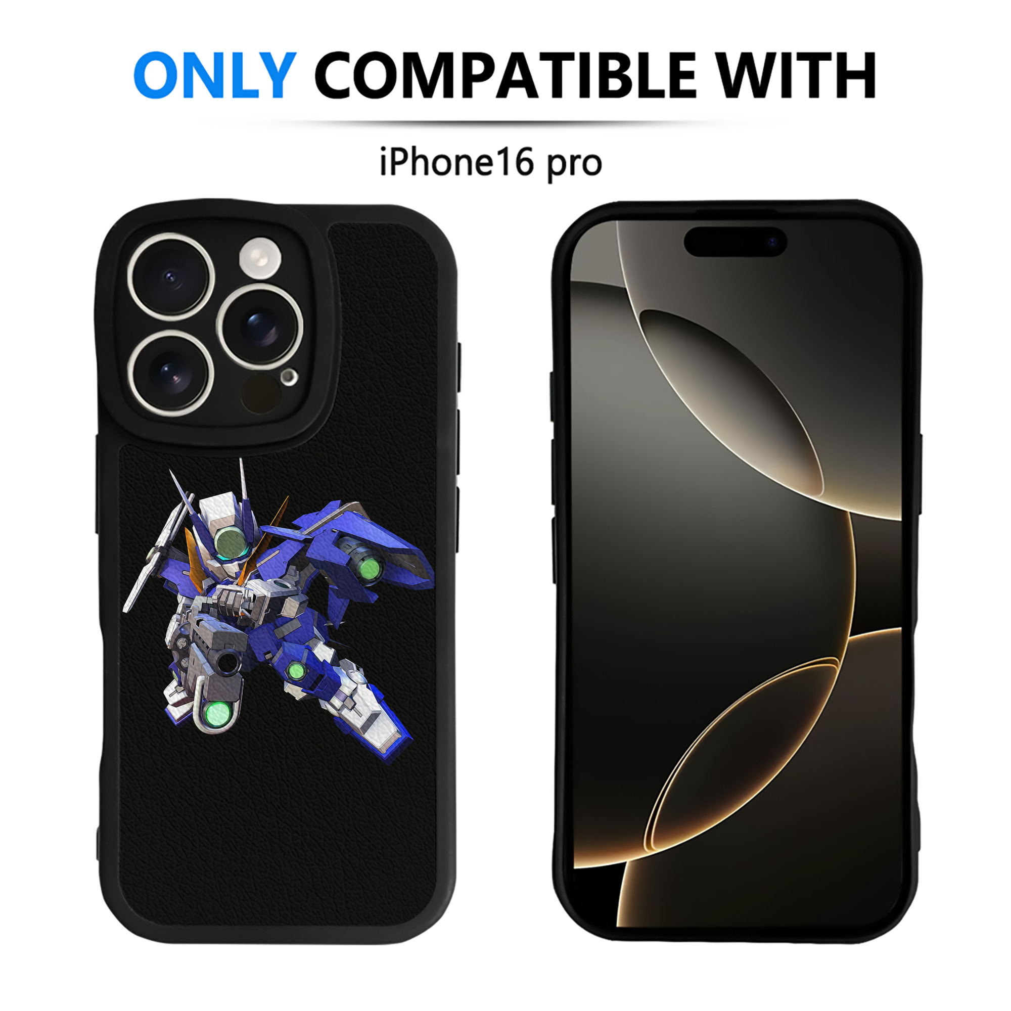 （画像用） 機動戦士ガンダム Mobile Suit Gundam 【iPhone 16シリーズ対応】シリコンスマホケース（レザー調） 材質：シリコン